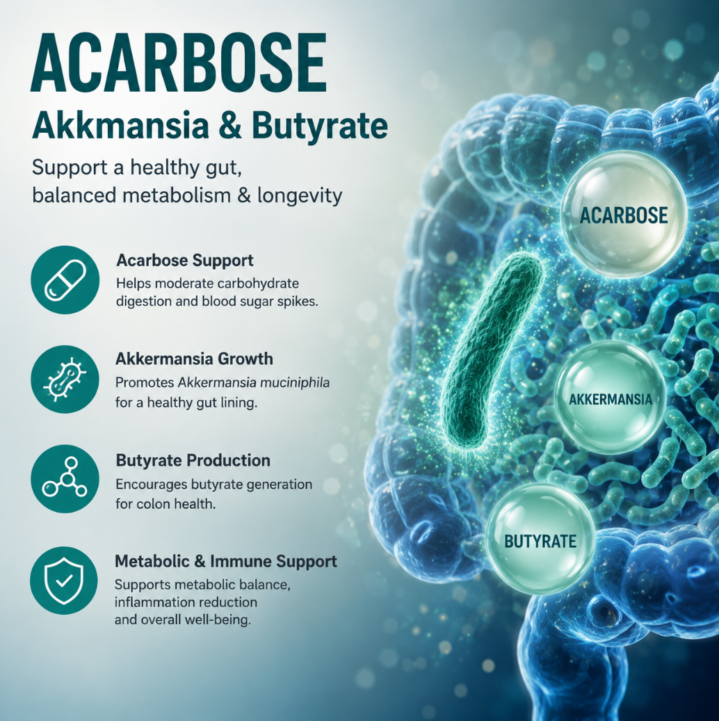 Acarbose, Akkmansia and Butyrate