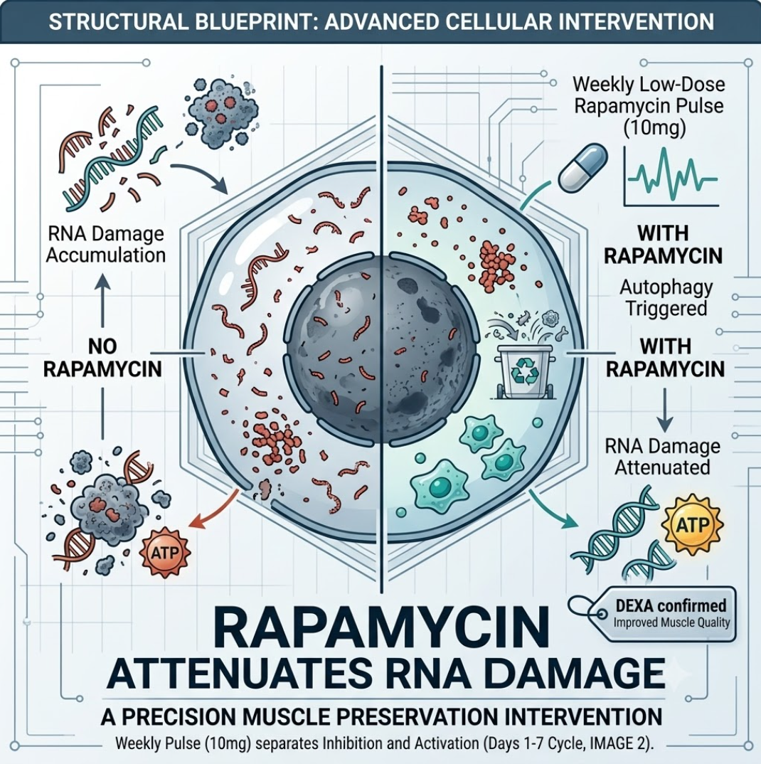 Rapamycin Attenuates RNA Damage